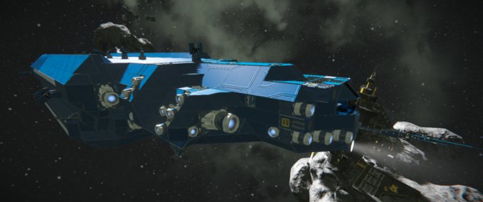 Blueprint Blue cruiser Space Engineers mod