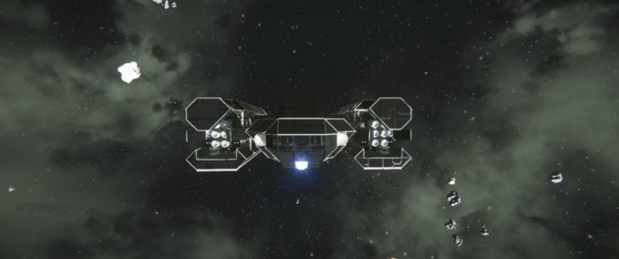 Blueprint Light Exploration ship Space Engineers mod
