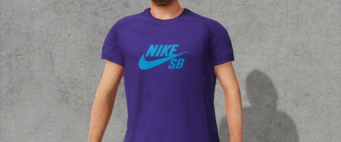 Real Brand Nike SB Court Purple Shirt Skater XL mod