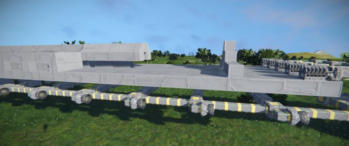 Blueprint Mobile station (unfinished) T Tauri Space Engineers mod