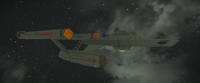 Blueprint Starship Enterprise Space Engineers mod