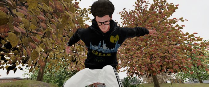 Gear Wu Tang Black CREAM Hoodie Skater XL mod