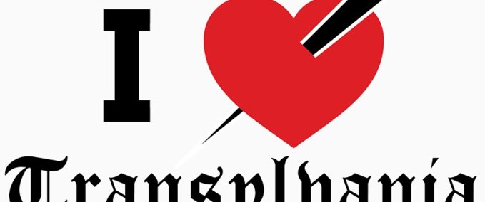 Other I <3 Transylvania Shirt Skater XL mod