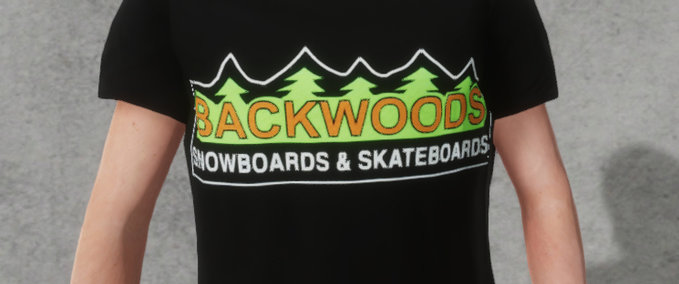 Gear Backwoods logo t-shirt Skater XL mod