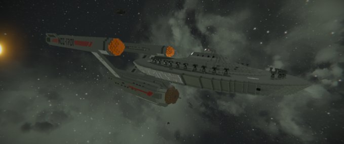 Blueprint Starship Enterprise (Combat Variant) Space Engineers mod