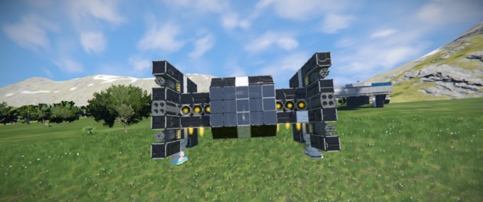 Blueprint Raven drop ship Space Engineers mod