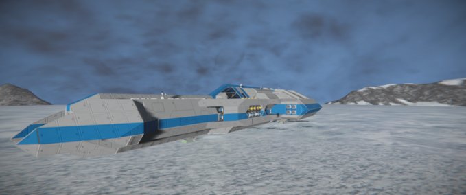 Blueprint HMS ATHENA FRIGATE MK2 Space Engineers mod
