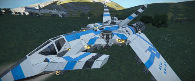Blueprint WCO SA-27 Argentavis bomber Space Engineers mod