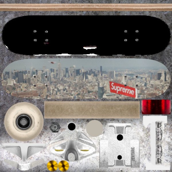 Skater XL: Aerial skateboard Deck (Supreme) v 1.0 Mod für Skater XL