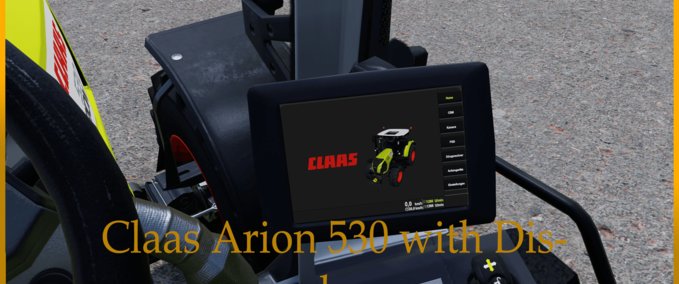 Traktoren Claas Arion 530 mit Display Funktionen  Cattle and Crops mod