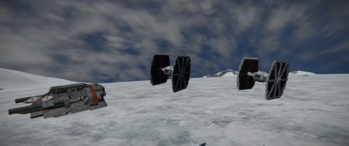 Blueprint TIELN StarFighter Space Engineers mod