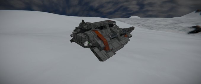Blueprint T-47 SNOW SPEEDER (WITH WORKING GUNNER) Space Engineers mod