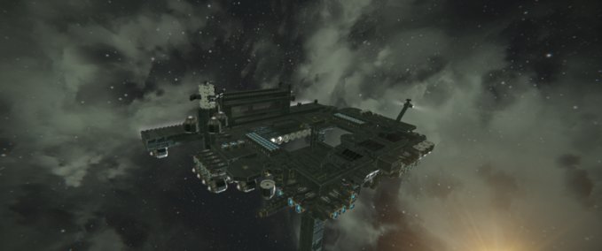 Blueprint UIN ORBITAL DOCKING CENTER Space Engineers mod