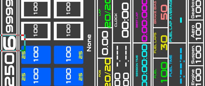 Other MultiDash vDaTa vertical tacho Dashpanel mod