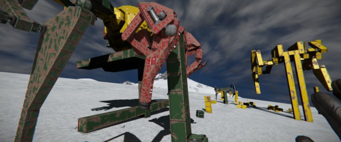Blueprint Armour leg set Space Engineers mod
