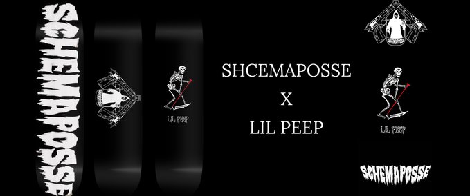 Gear SCHEMAPOSSE x Lil Peep Collab - by davysk8 Skater XL mod