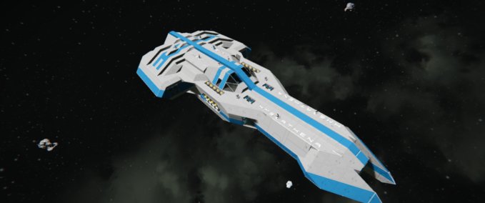 Blueprint HMS ATHENA FRIGATE MK2 Space Engineers mod