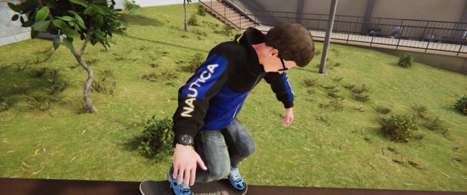 Hooded Sweatshirt Nautica Hoodie Skater XL mod