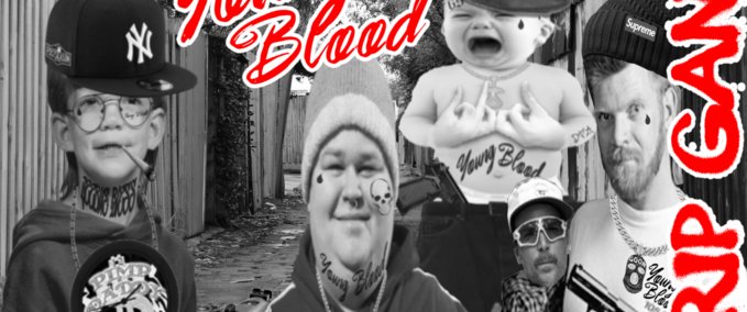 Fakeskate Brand YoungBlood Grip Gang Skater XL mod