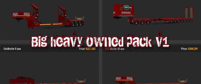 Trailer Big Heavy  Owned Pack v1  Eurotruck Simulator mod