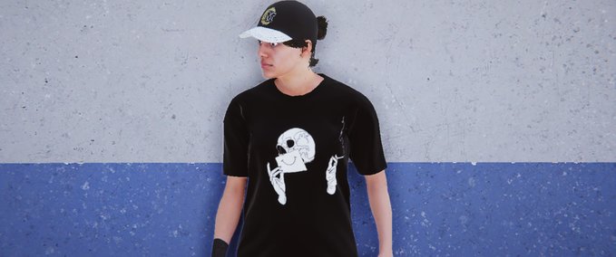 Gear Female UnFaced Skull Shirt Pack Skater XL mod
