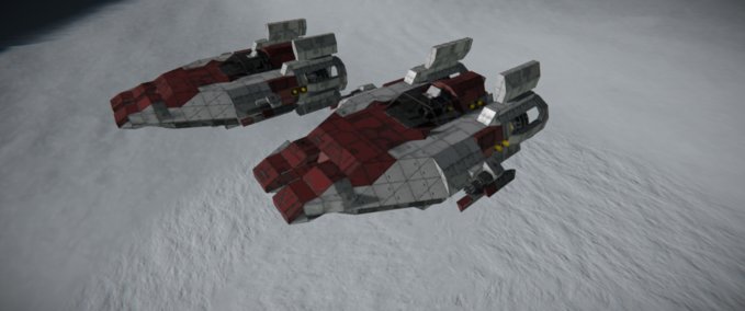 Blueprint Starwars A-wing RED Space Engineers mod