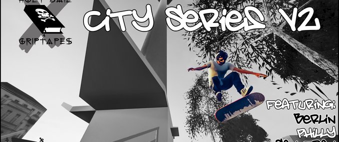 Fakeskate Brand Holy Bail Griptape - "City Series Vol. 2" Skater XL mod