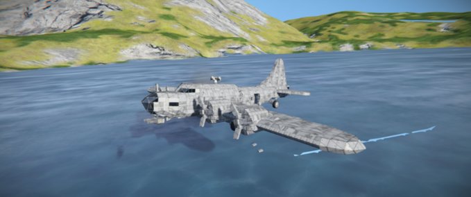 Blueprint B-17G Base Model Space Engineers mod