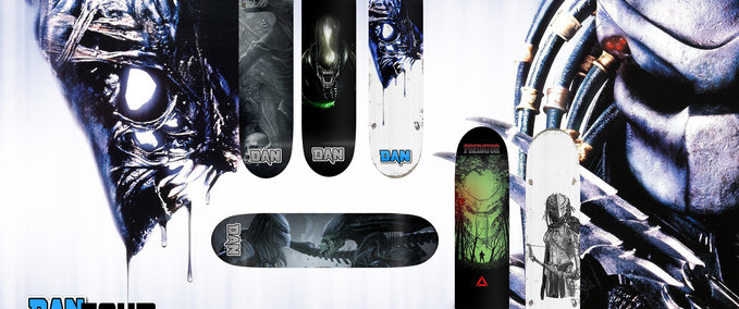 Gear Alien vs Predator Deck Pack Skater XL mod