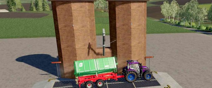 Buildings with Functions Fermenting Silo Wood Farming Simulator mod