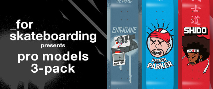 Other _for skateboarding pro models 3-pack Skater XL mod