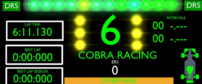F1 Codemasters Cobra Racing 1 Dashpanel mod