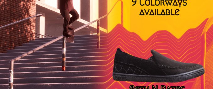 Fakeskate Brand Asylum Fugitive shoes Skater XL mod