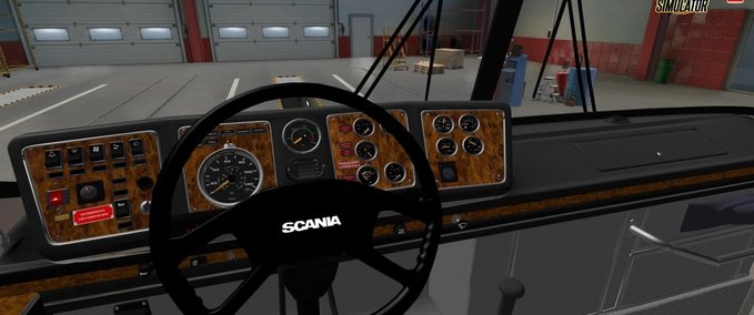 Trucks Scania CMA Comet Flecha Azul + Interieur (1.39.x) Eurotruck Simulator mod