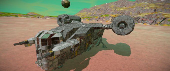 Blueprint mandlorian razor crest Space Engineers mod