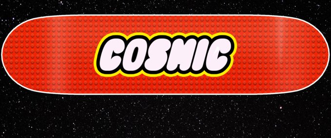 Fakeskate Brand Cosmic Skateboards Space Brick Series Skater XL mod