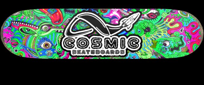 Fakeskate Brand Cosmic Skateboards Audious Your Heart Out Series Skater XL mod