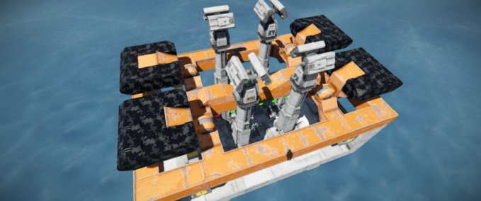 Blueprint Sandrail Retracting Missile Turrets Space Engineers mod
