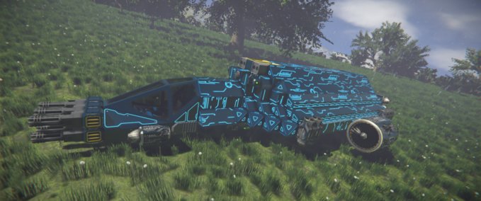 Blueprint Blue Destroyer Space Engineers mod