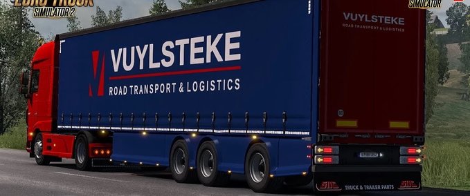 Trailer Aero Curtainsider (1.39.x) Eurotruck Simulator mod