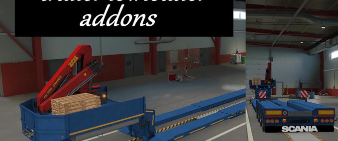 Trailer LOWLOADER TRAILER ADDONS [1.39] Eurotruck Simulator mod