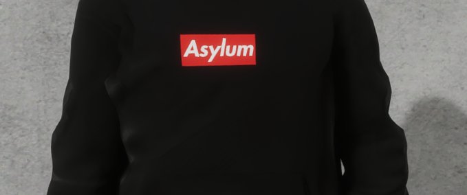 Fakeskate Brand Asylum Box Logo Hoodie Skater XL mod