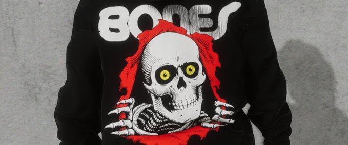 Gear Bones Hoodie Skater XL mod