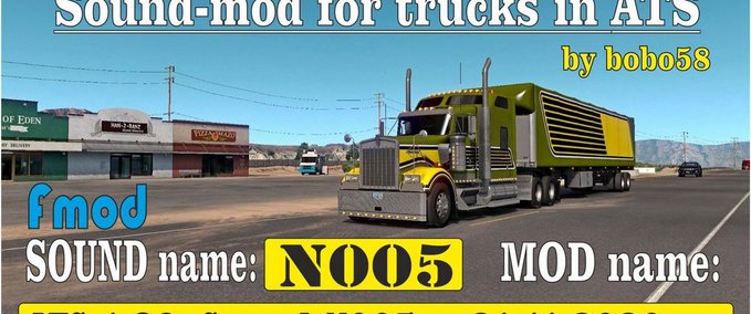 Mods [ATS] Sound-N005 [1.39.x] American Truck Simulator mod
