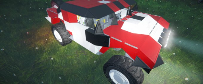 Blueprint Really Truck 2 seater red Space Engineers mod