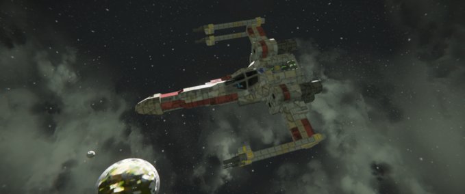 Blueprint T-65B X-Wing Starfighter Space Engineers mod