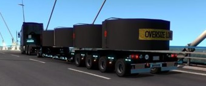 Trailer Schwarzer Goldhofer Anhänger [1.39] Eurotruck Simulator mod