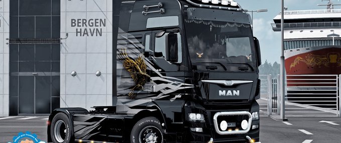 Trucks MAN TGX 6 Tuning (MP) 1.38 - 1.39 Eurotruck Simulator mod