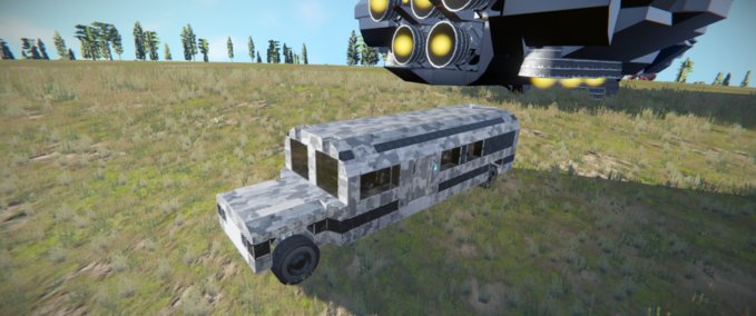 Blueprint Millitary Bus 49 Space Engineers mod