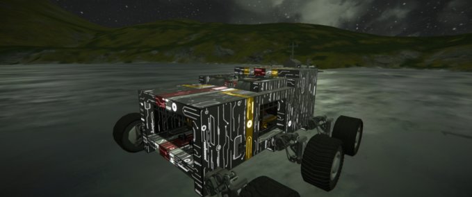 Blueprint Mobile miner base Space Engineers mod